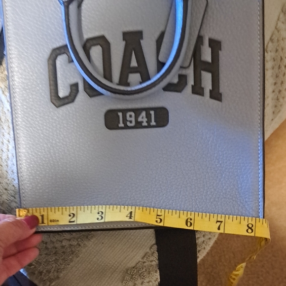 Coach Light Blue Leather Handbag - Picture 6 of 9